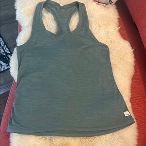 Women's Vouri race back  Green Tank Top